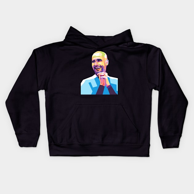 Pep goat guardiola Kids Hoodie by Danwpap2